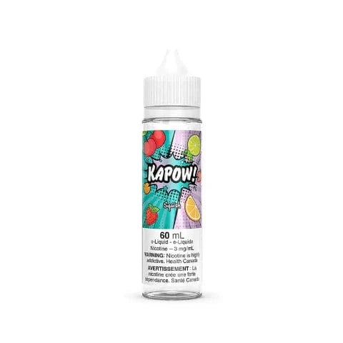 Premium Squish Kapow E-Liquid - 60mL Vape Juice for Refillable Pods & Tanks | Smooth Flavors for All-Day Vaping | Perfect for Home, Travel & Social Relaxation