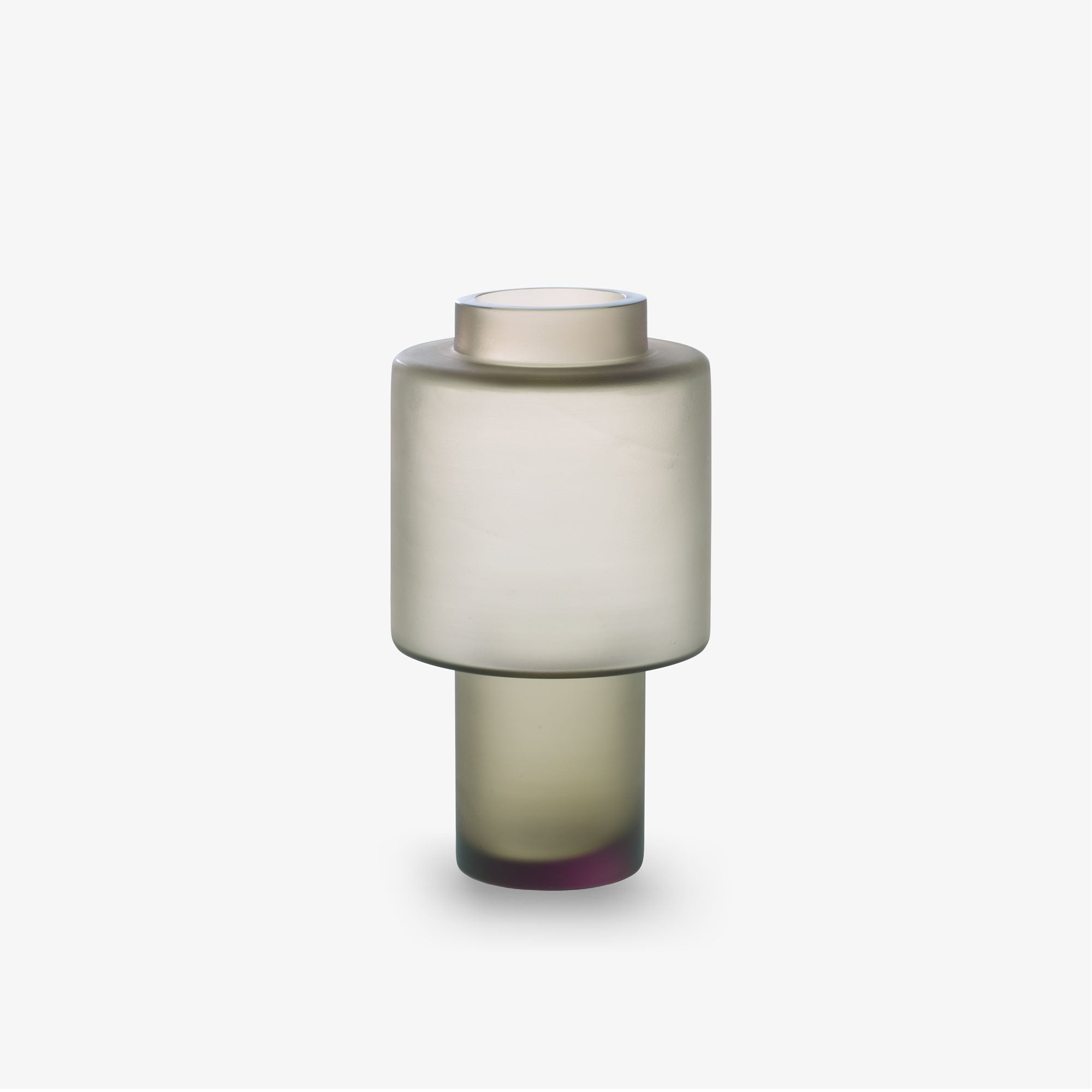Small Smoke Glass Vase - Elegant Home Decor for Living Room, Wedding Centerpiece, and Floral Arrangements