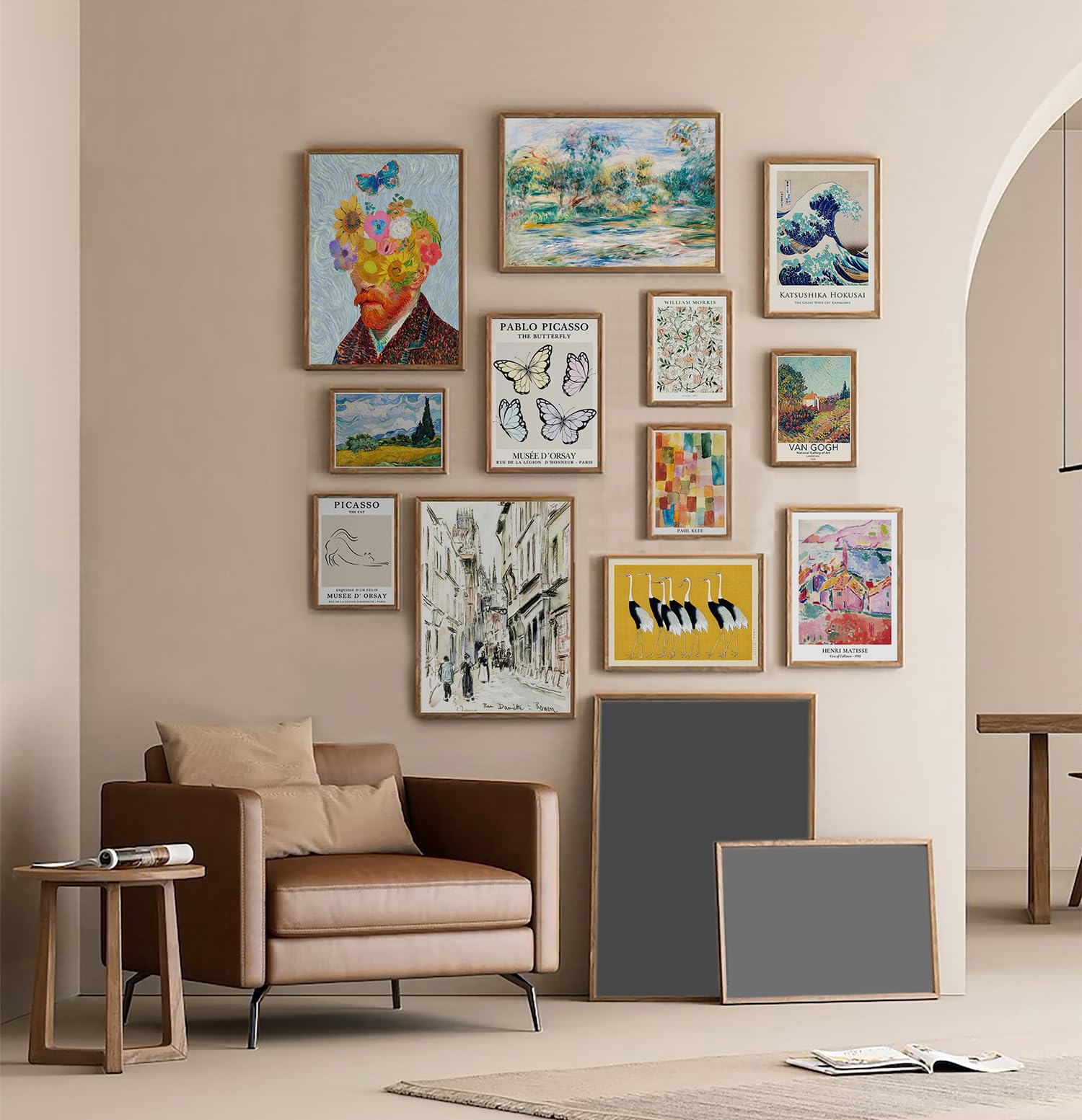 Eclectic & Maximalist Wall Art Prints - Trendy Famous Artist Painting Posters for Bedroom, Bathroom & Gallery Walls | Minimalist & Funky Room Aesthetic Decor | Perfect for Bohemian, Modern & Eclectic Home Decor Styles