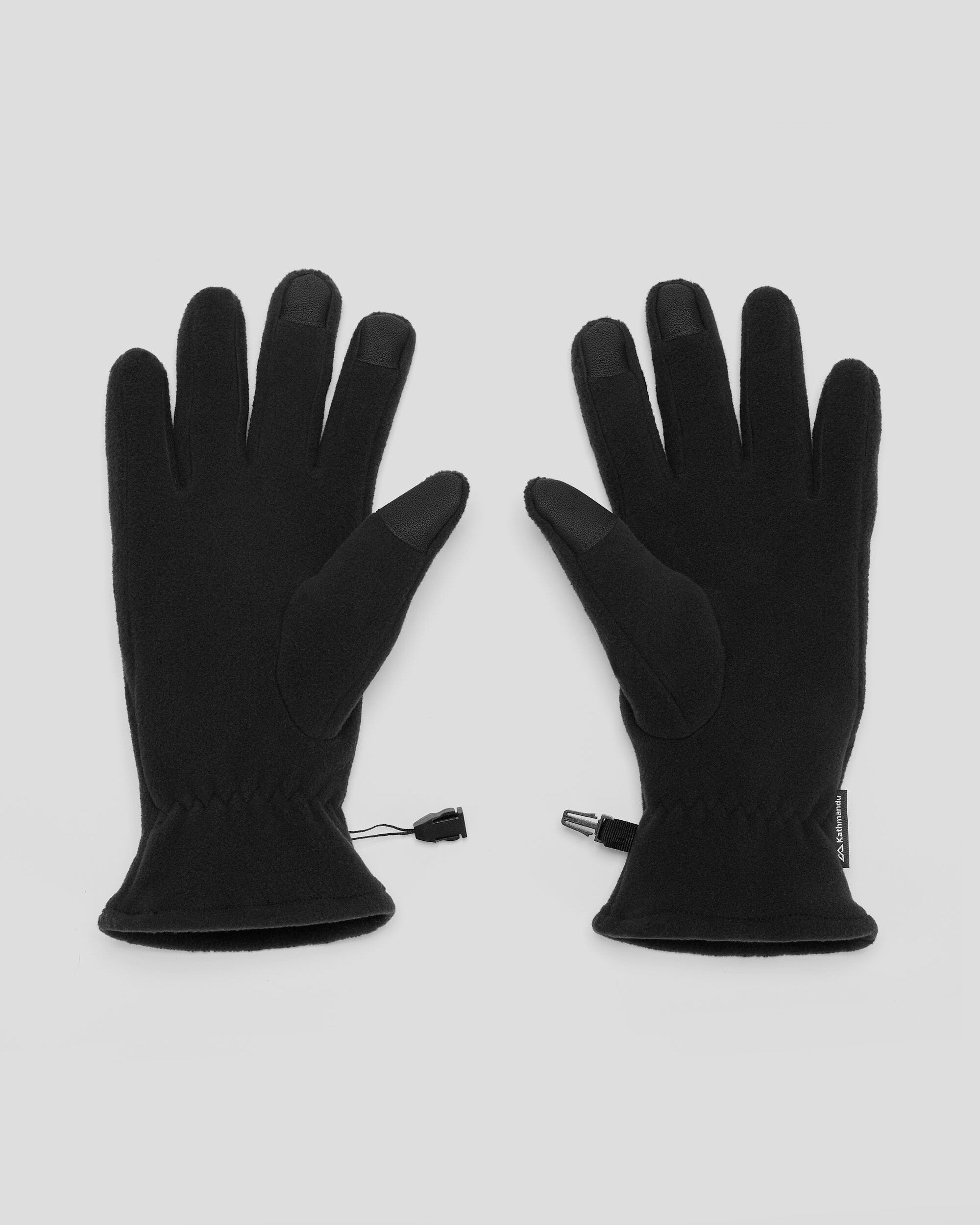 Ridge 100 PrimaLoft® Bio Fleece Gloves - Black | Warm Winter Gloves for Men & Women | Outdoor Activities, Skiing, Hiking & Cold Weather Protection