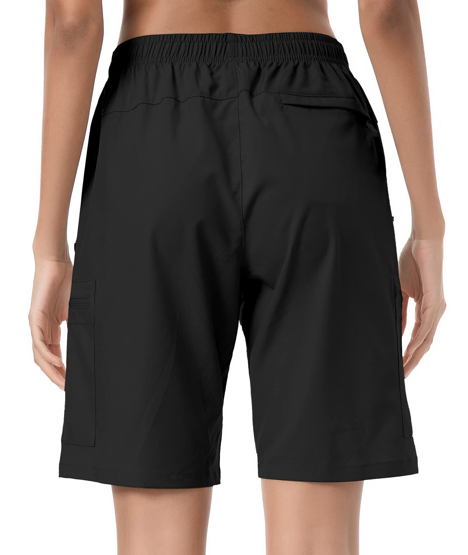 CT-Tebrun Women's Lightweight Hiking Cargo Shorts - Quick Dry Breathable Athletic Shorts with Pockets for Summer, Travel, Golf & Outdoor Activities