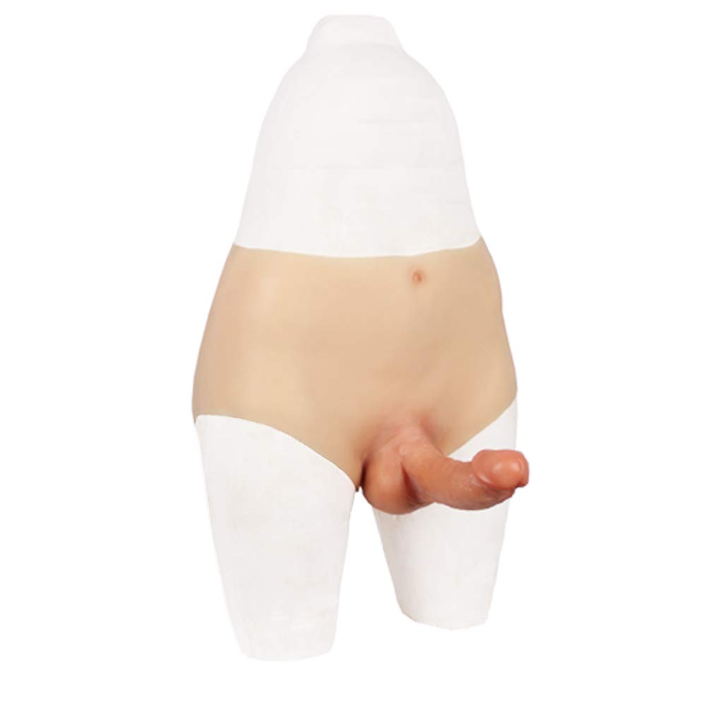 6 Inch Realistic Silicone Strapon Dildo Panties for Men - Gay Sex Toy with Suction Cup for Solo & Couple Play, BDSM, Roleplay & Masturbation (Large, #3)