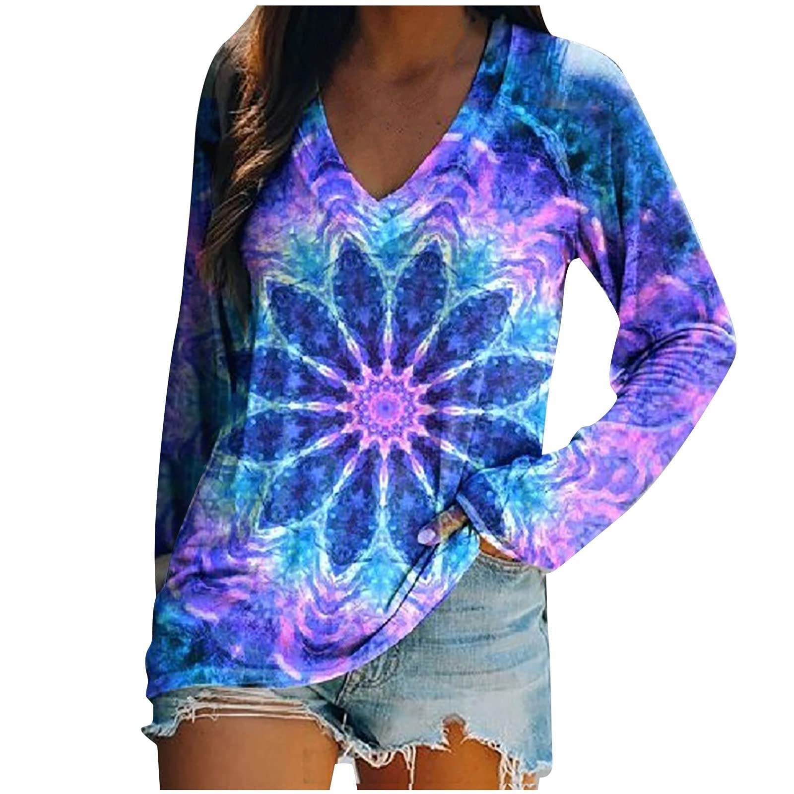 Women's Long Sleeve V-Neck Velvet Tunic Top - Soft Loose Fit Casual Blouse for Fall & Winter | Perfect for Office, Date Night & Holiday Parties