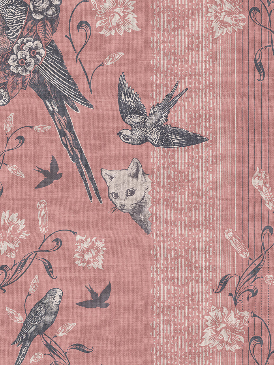 Bye Bye Birdie! Peel and Stick Wallpaper Sample - Self-Adhesive Removable Wallpaper for Bedroom, Nursery, Living Room Decor
