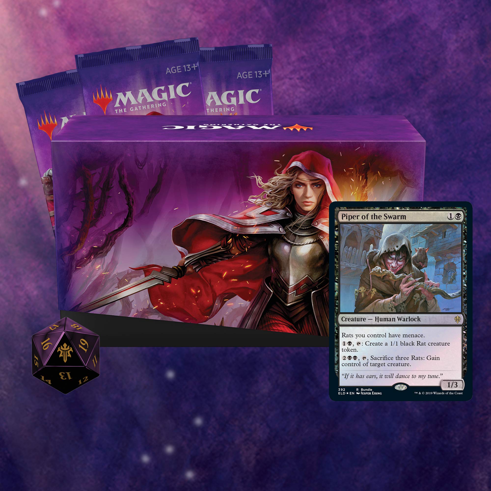 Magic: The Gathering Throne of Eldraine Bundle - 10 Booster Packs (150 Cards) with Premium Accessories | Collectible Trading Card Game for Deck Building & Strategy Play | Perfect for MTG Tournaments & Game Nights