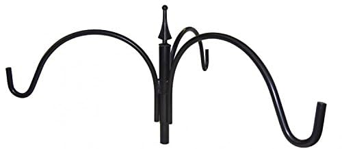 Erva FP5TX Feeder Pole Set with 3 Hangers - American Made - Perfect for Bird Watching & Backyard Wildlife Feeding