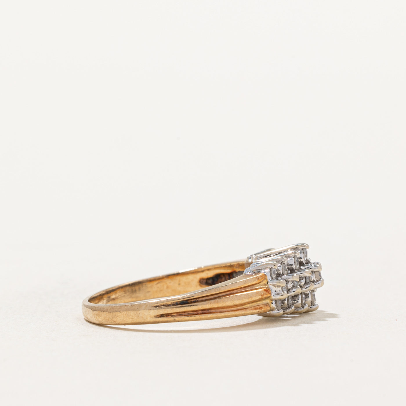 0.23ctw Diamond Cluster Ring for Women - Size 5.75 | Elegant Wedding Band, Anniversary Gift & Everyday Jewelry | Perfect for Engagement, Valentine's Day & Special Occasions