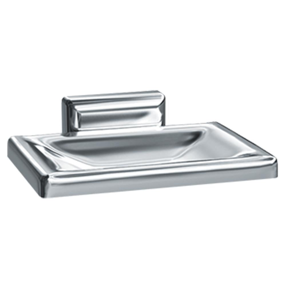 ASI 0721 Z Soap Dish - Chrome Zamac Wall Mounted Bathroom Soap Holder - Perfect for Showers, Bathtubs, and Sink Areas