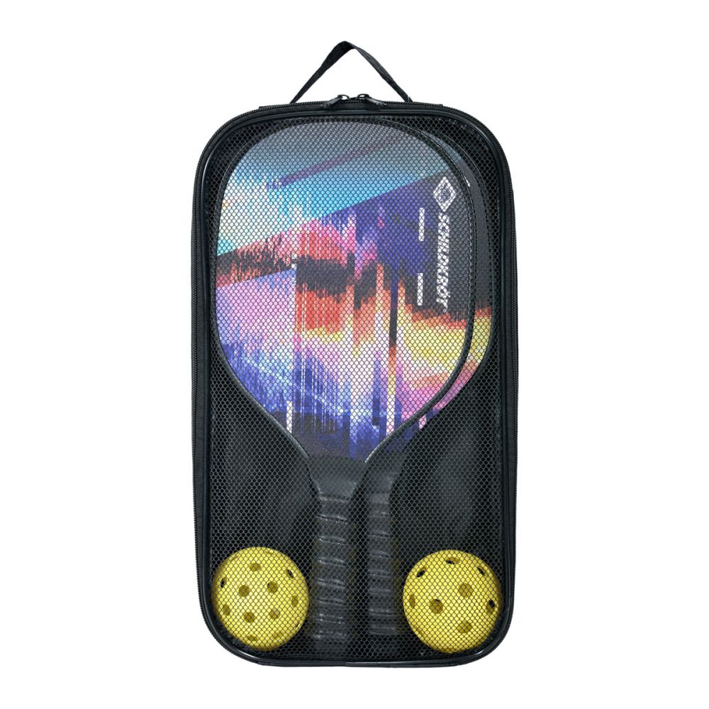 Premium Schildkrot Pickleball Set - 4 Paddles, 4 Balls, 1 Carry Bag - Outdoor & Indoor Sports Equipment for Adults & Kids - Perfect for Backyard, Park, and Gym Games