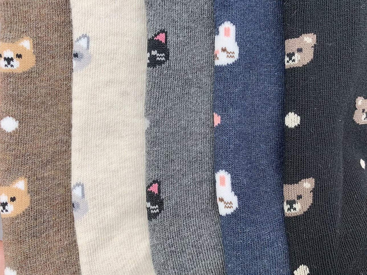 Cute Animal Print Crew Socks for Women and Teen Girls - Soft, Comfortable & Fun Socks - Perfect Gift for Birthday, Christmas & Everyday Wear