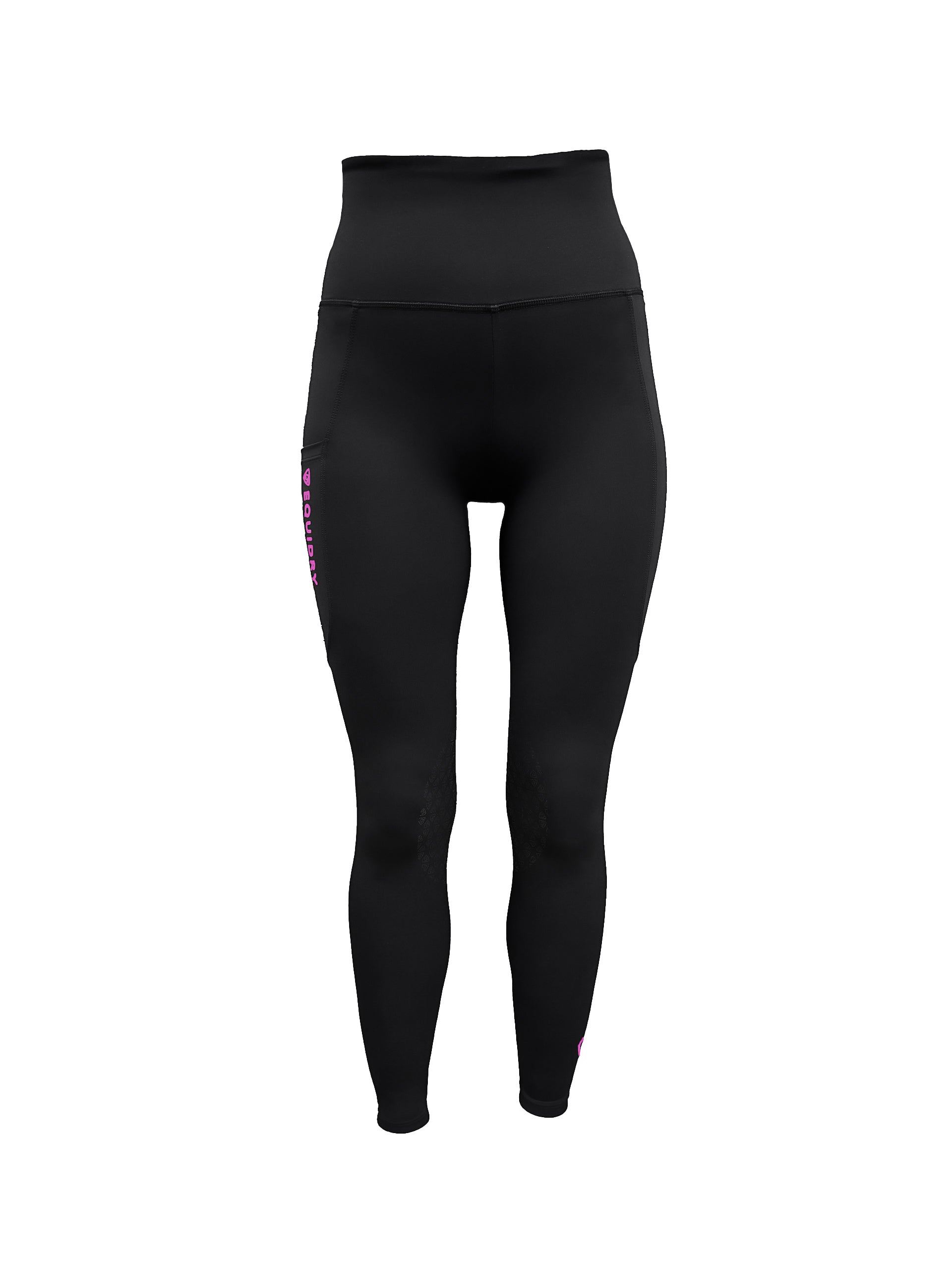 Waterproof Leggings for Women - High Waist Black & Peacock Pink Yoga Pants - Perfect for Running, Gym Workouts & Outdoor Activities