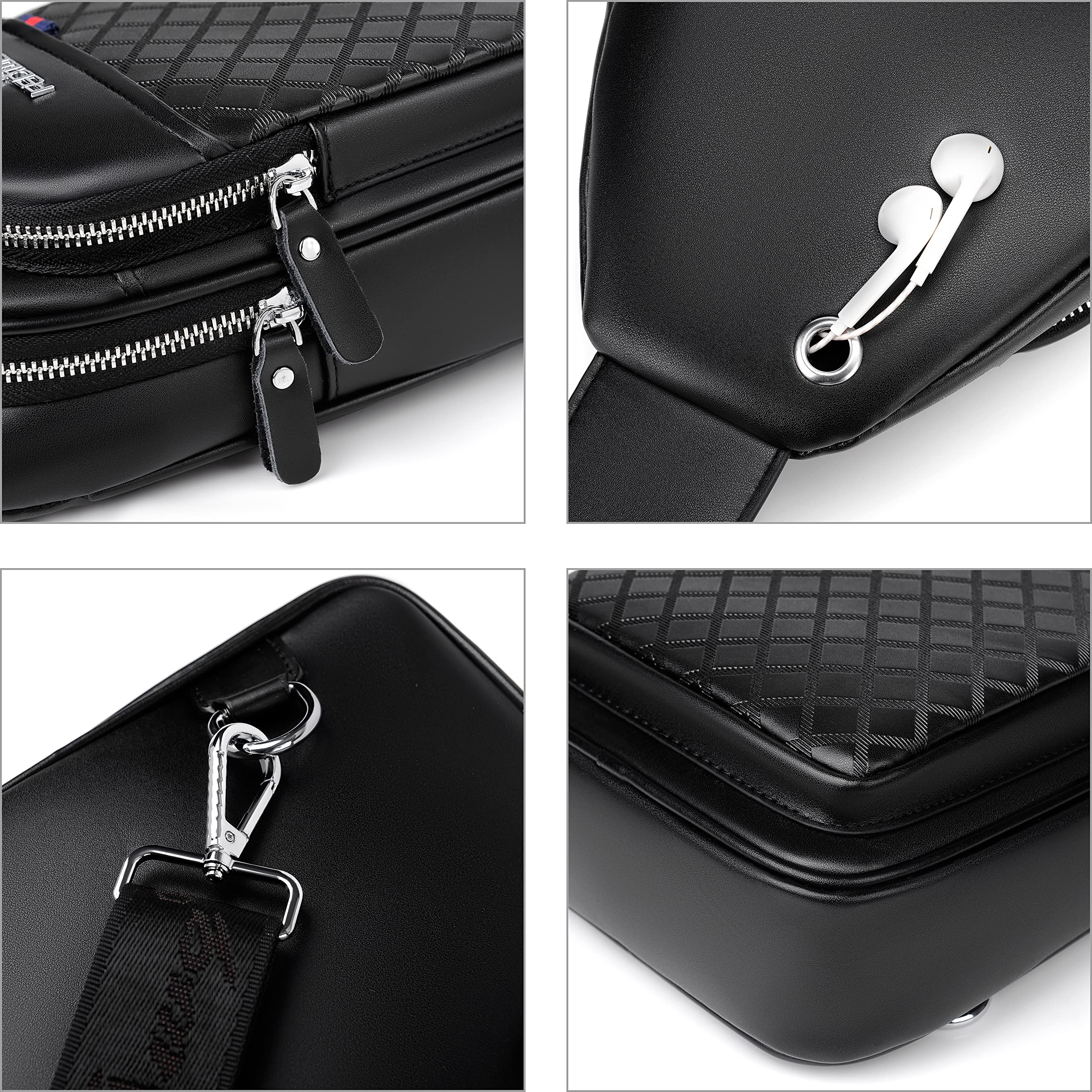 Water Resistant Messenger Bag for Men - FSD.WG Durable Office Briefcase & Travel Shoulder Satchel - Perfect for Work, Commuting & Business Trips