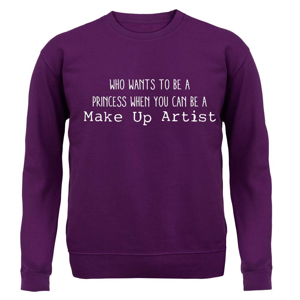 Unisex Crewneck Sweater - Princess Makeup Artist Graphic Pullover | Cute & Comfortable Casual Wear for Women & Men | Perfect for Cosplay, Halloween Costumes & Everyday Fashion