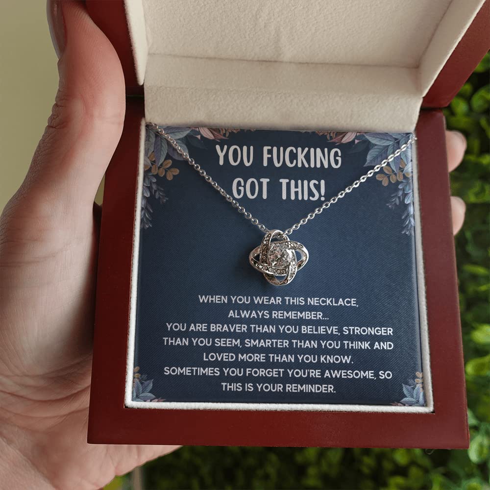 Get Well Soon Gifts for Women - Inspirational Stainless Steel Necklace with Message Card & Gift Box | Encouragement, Sympathy & Recovery Jewelry for New Beginnings | Perfect for Hospital Visits, Cheer Up Presents & Motivational Gifts