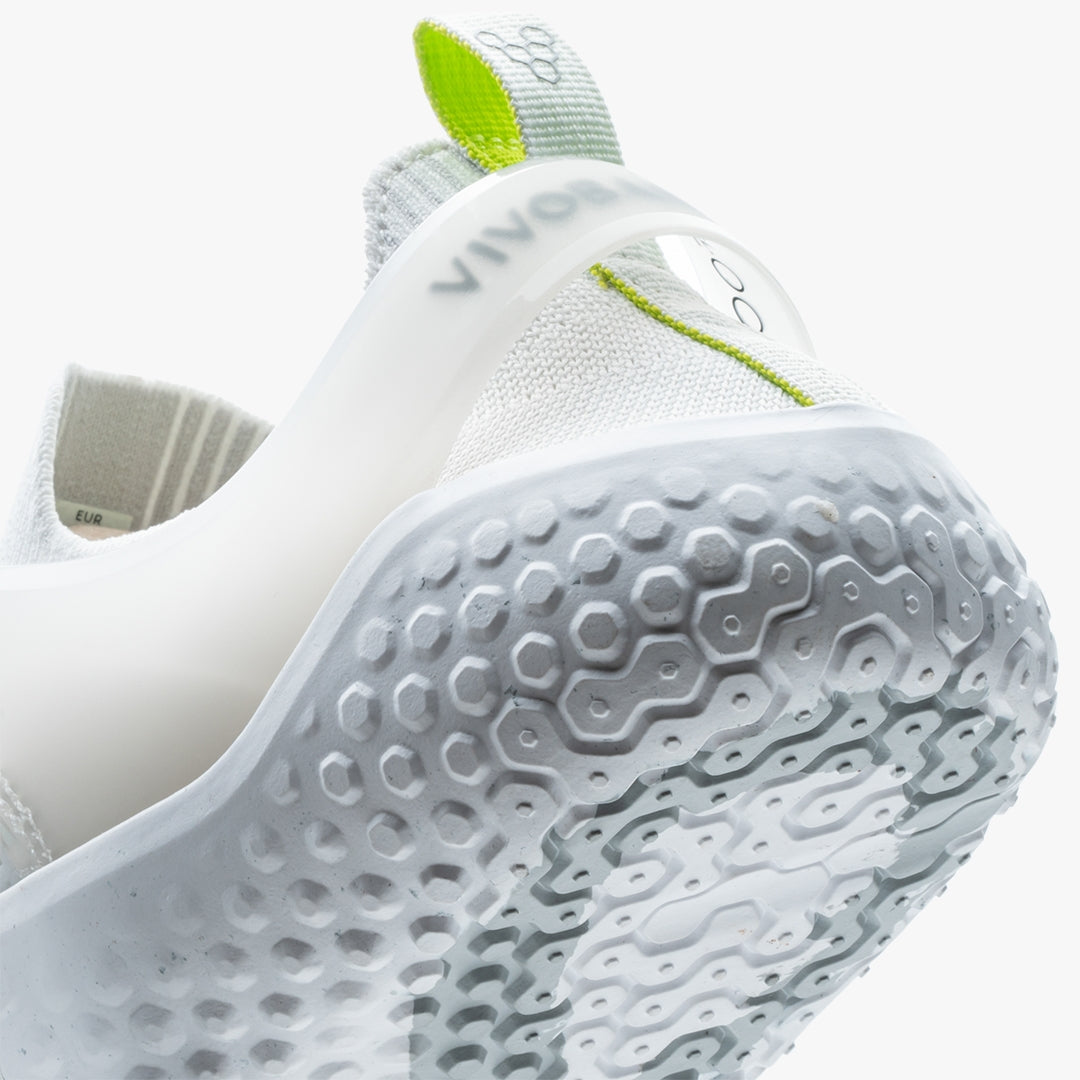 Vivobarefoot Women's Motus Strength Barefoot Shoes - Lightweight Minimalist Training Shoes for CrossFit & Gym Workouts in Bright White Grey
