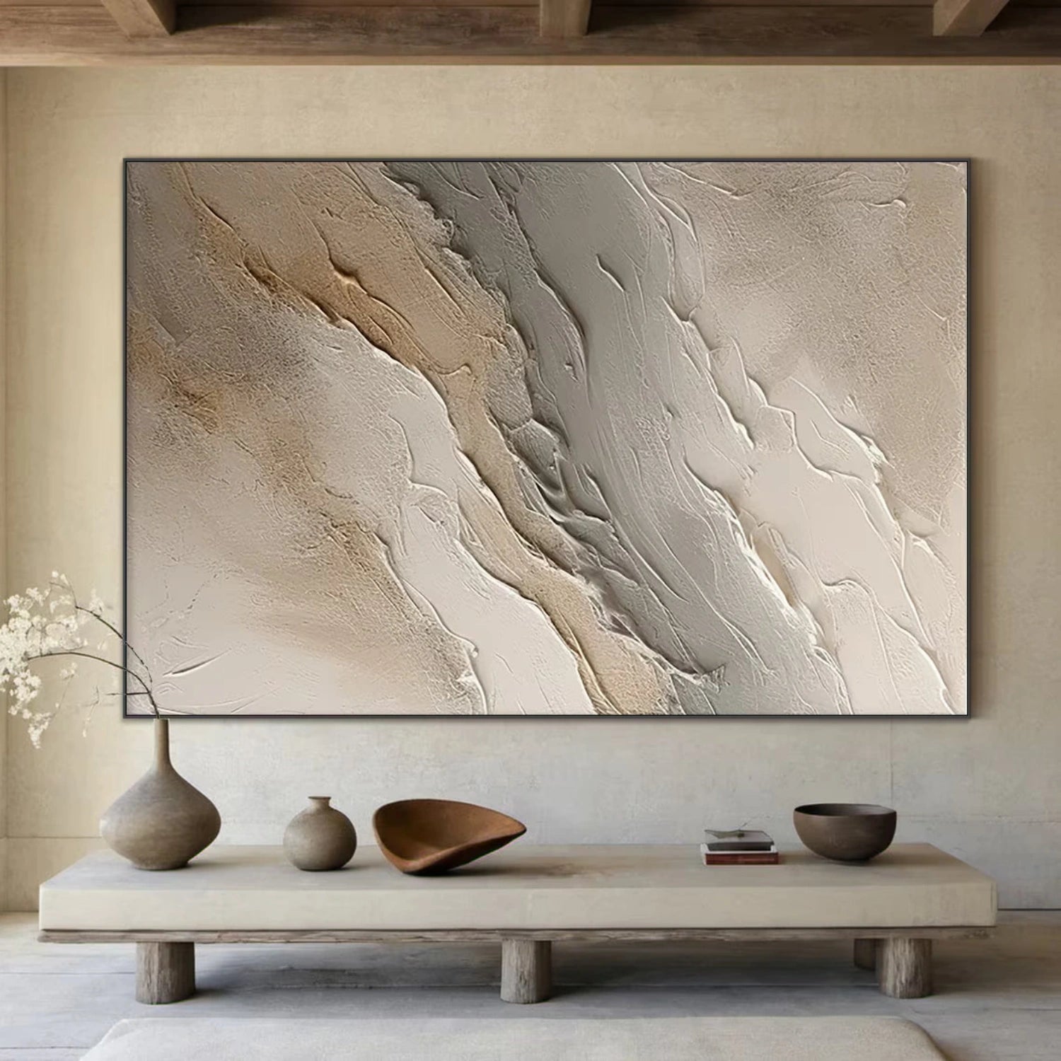 Abstract Painting #AB 338 - Modern Wall Art for Home & Office Decor | Large Canvas Artwork for Living Room, Bedroom, or Workspace