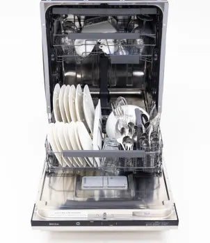 Breda LUDWT30250 Panel Ready Dishwasher - 3 Loading Racks, 24 Inch Built-In Dishwasher for Kitchen, Stainless Steel Interior | Perfect for Modern Homes & Restaurants