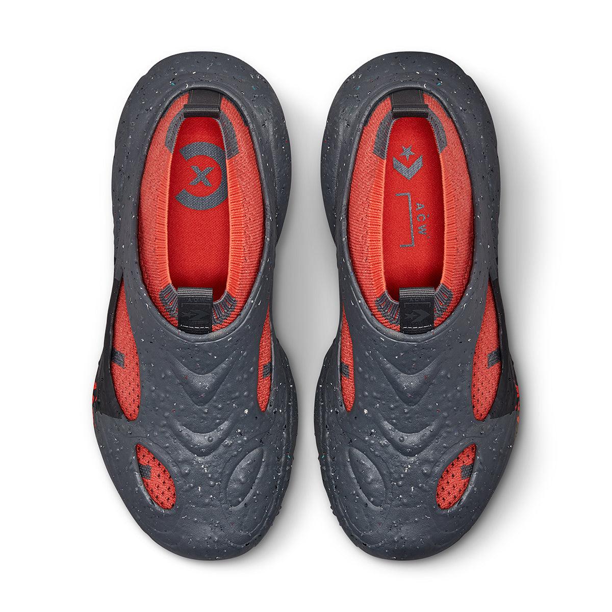 ACW* Sponge Crater CX Sneakers - Dark Grey & Tangerine Tango Colorway | Men's Streetwear Fashion Shoes for Urban Style & Casual Wear