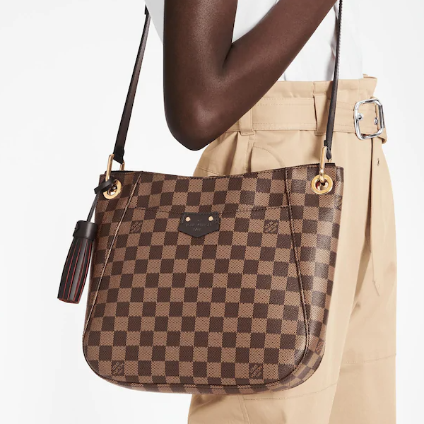 LV South Bank Besace Bag Damier Ebene Crossbody Bag - Stylish & Luxurious Handbag for Women | Perfect for Work, Travel & Everyday Use