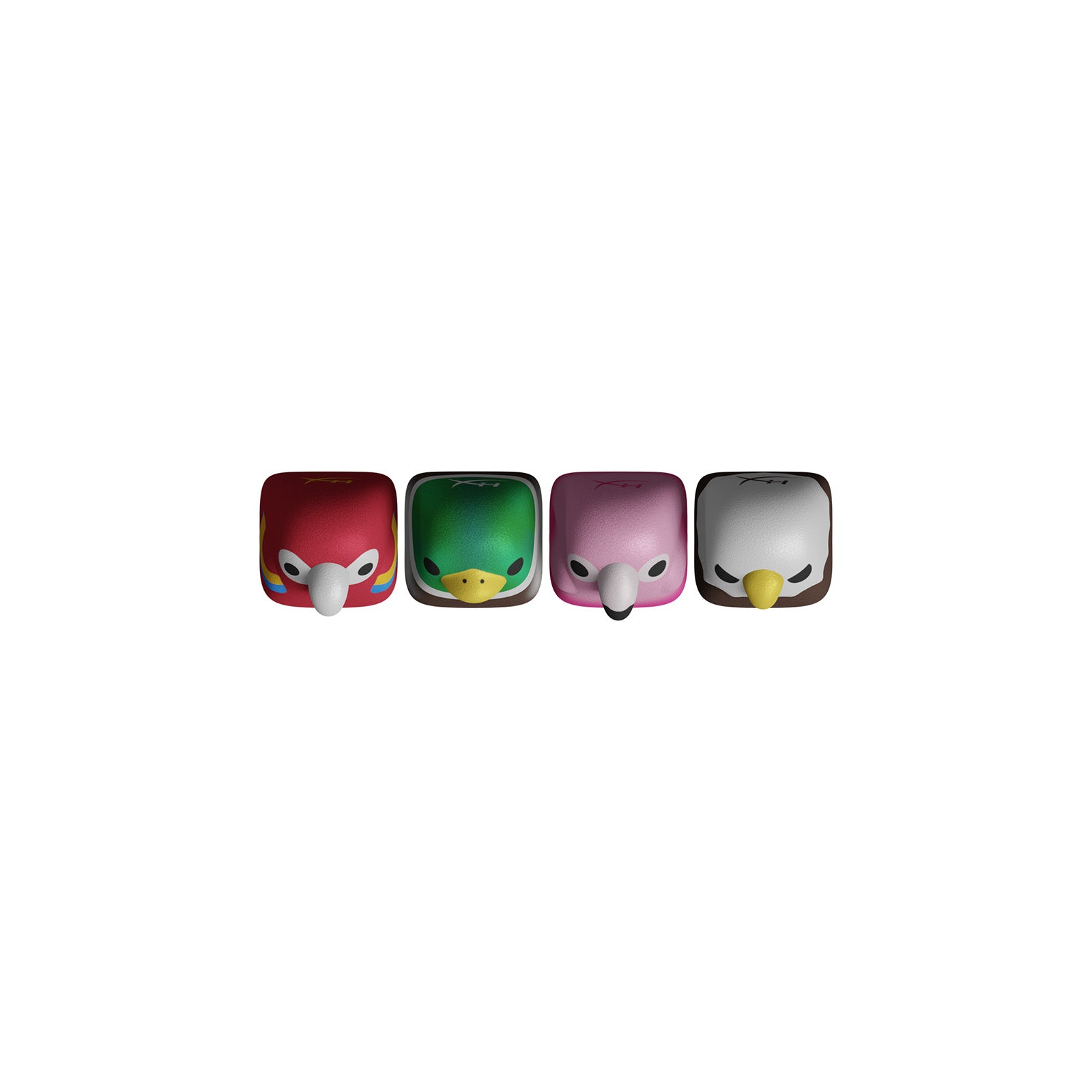 HX3D Custom Keycap Set - Bird Themed Mechanical Keyboard Keycaps for Gaming & Typing | Perfect for PC, Mac, and Office Use