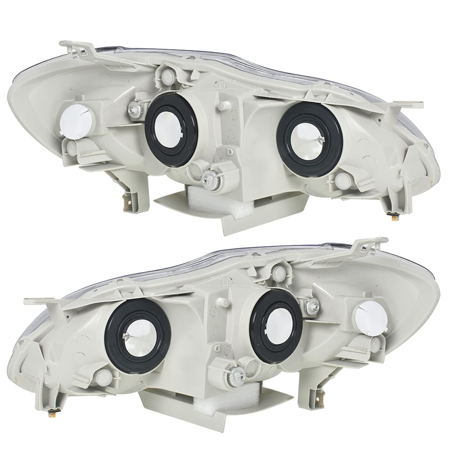 2003-2008 Toyota Corolla Headlight Replacement - Left & Right Clear Headlamps for Improved Night Driving & Safety
