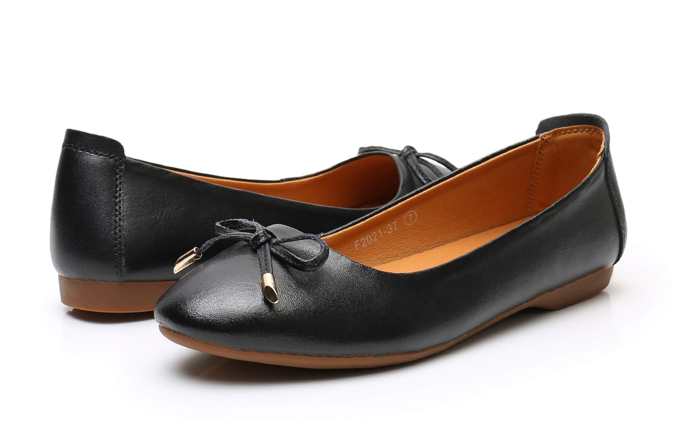 VenusCelia Women's Bowknot Ballet Flats - Comfortable Soft Ballet Dance Shoes for Women & Girls | Perfect for Dance Class, Casual Wear & Everyday Outfits