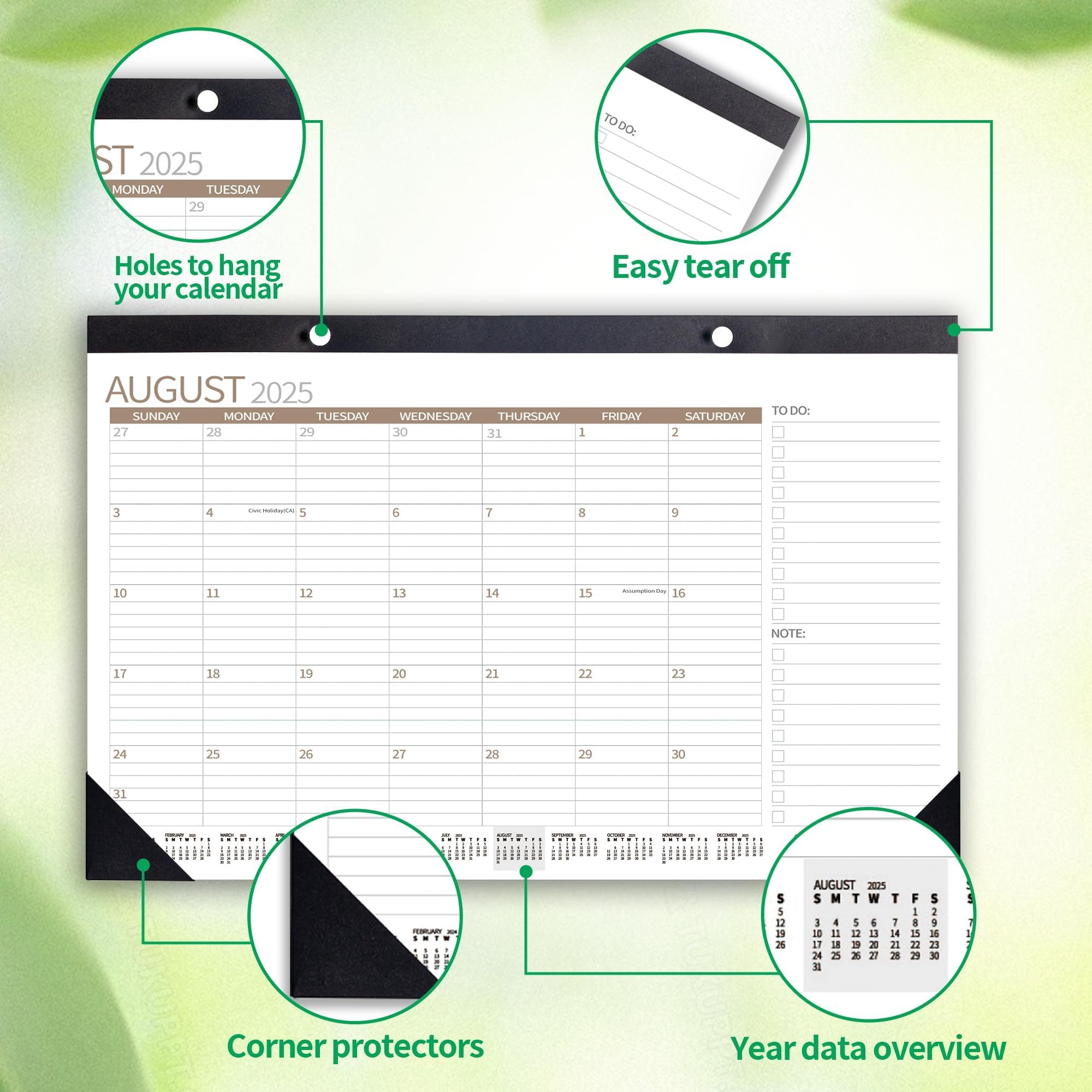 2025 Desk & Wall Calendar - 12 Month Planner (January-December) | 17