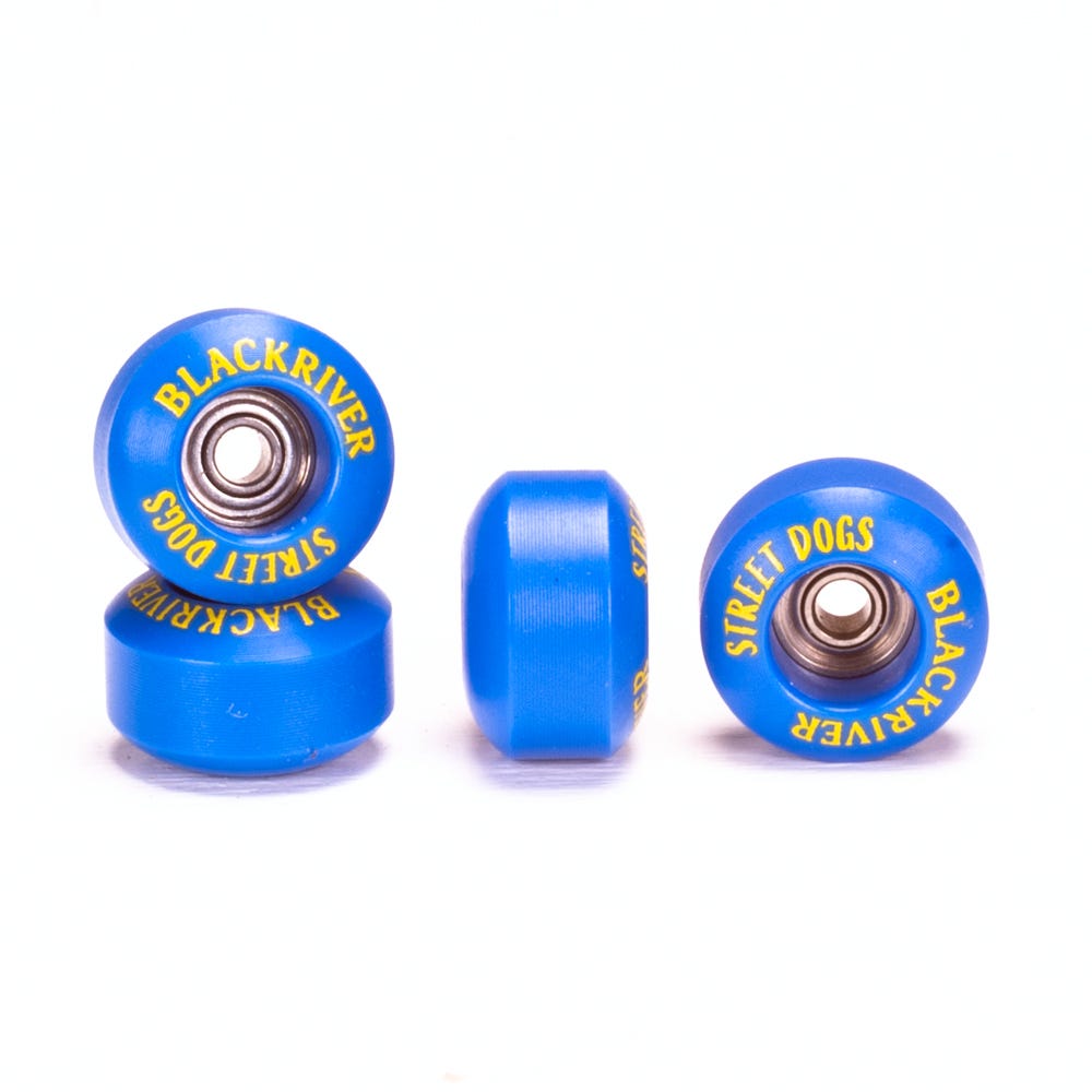 Premium Blackriver Street Dogs Fingerboard Wheels - High Performance Skateboard Miniature Wheels for Fingerboarding Enthusiasts - Perfect for Tricks, Stunts & Competitive Play