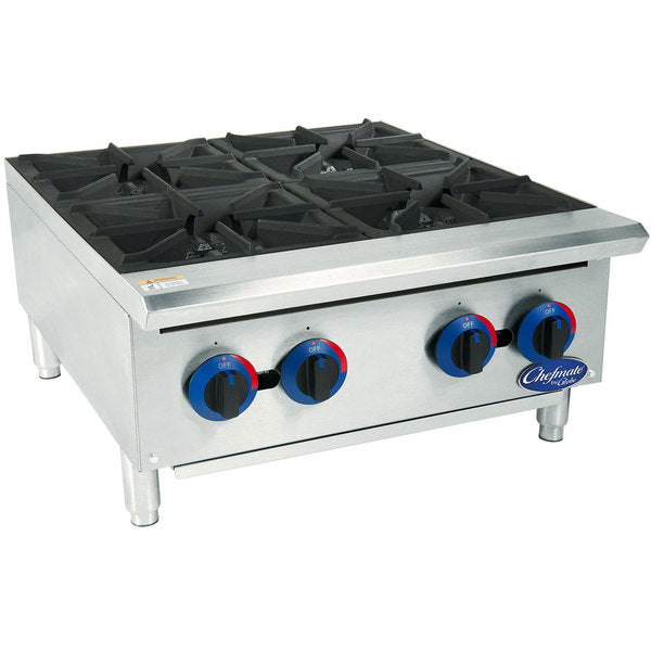 Globe C24HT Chefmate 24-Inch Gas Hot Plate - Professional Commercial Grade Stove for Restaurant, Kitchen & Outdoor Cooking - Perfect for Catering, Buffets & Food Trucks