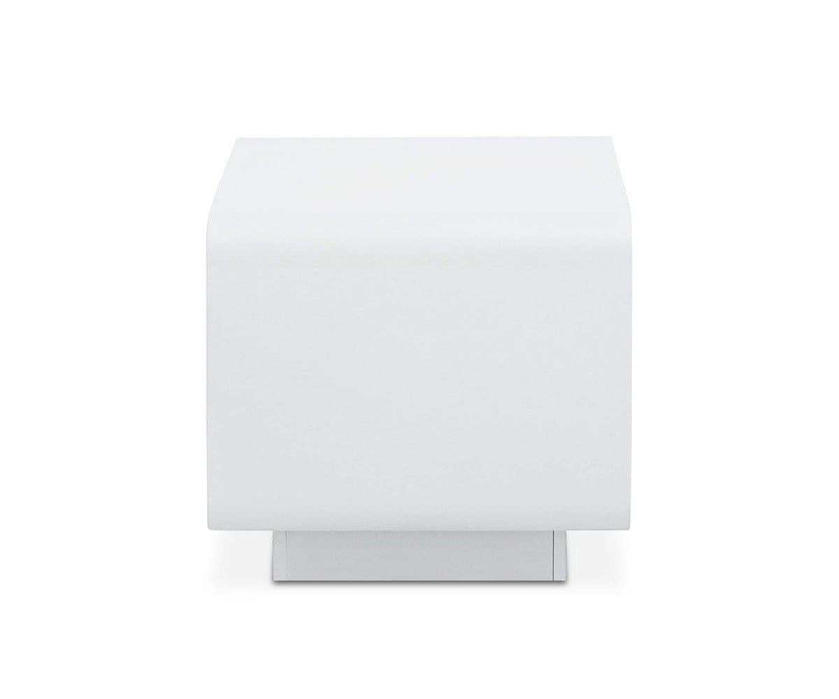 Modern Kopp End Table - Small Nightstand with Storage Shelf for Living Room, Bedroom, or Office - Perfect for Holding Lamps, Books, and Decor