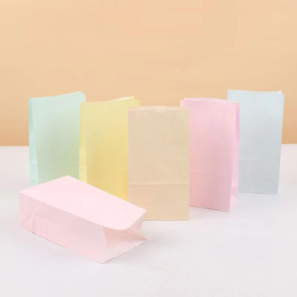 24-Piece Pastel Colored Birthday Gift Bags Set - 2