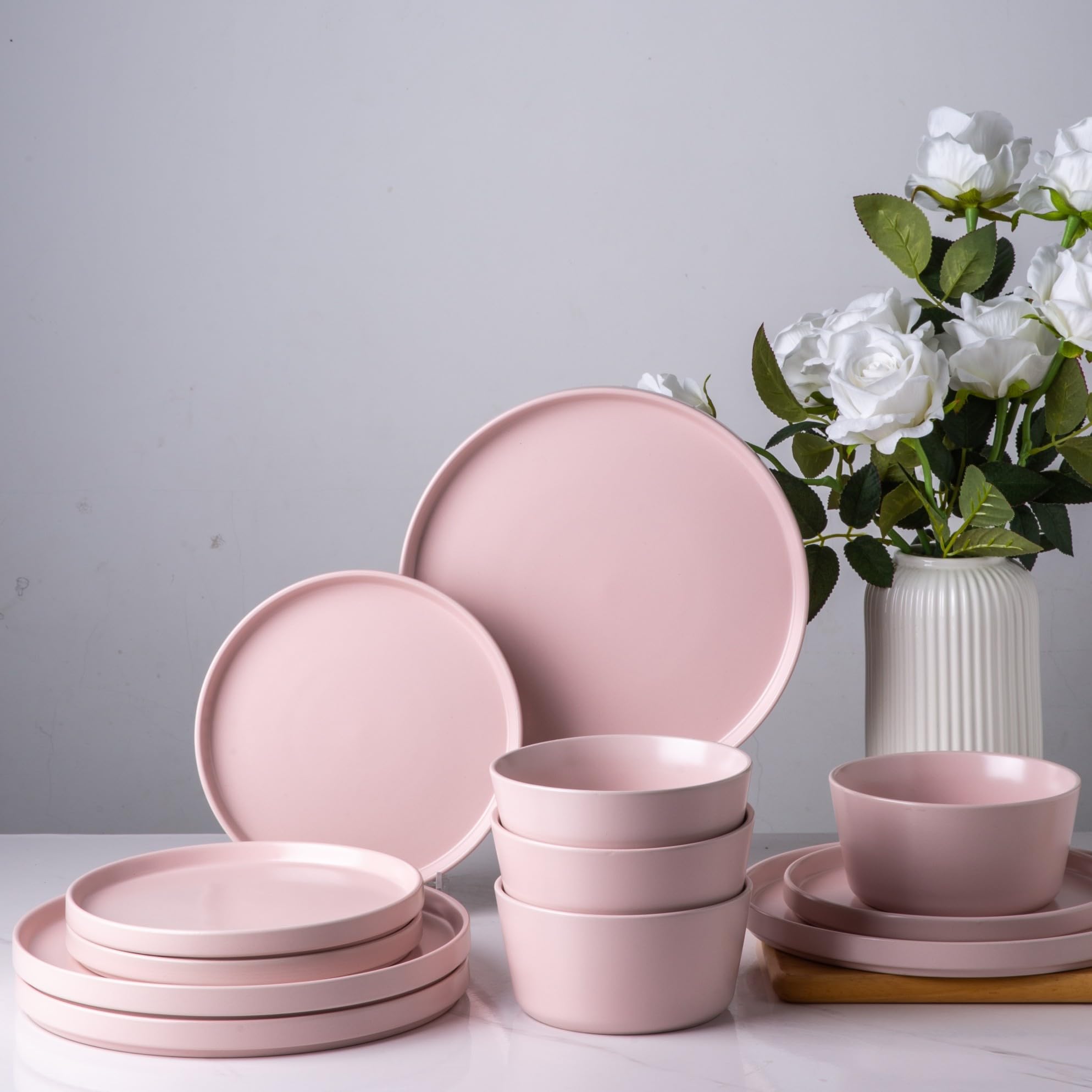 AmorArc 6-Piece Ceramic Plates Set - 8
