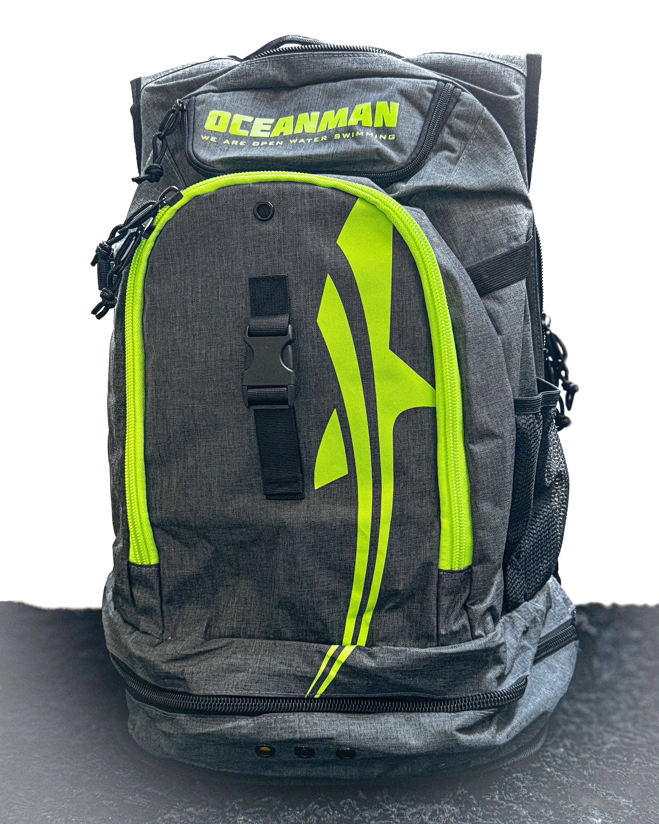 OCEANMAN Waterproof Travel Backpack - Lightweight Grey Hiking Backpack for Men & Women - Perfect for Outdoor Adventures, Camping, and Daily Commute