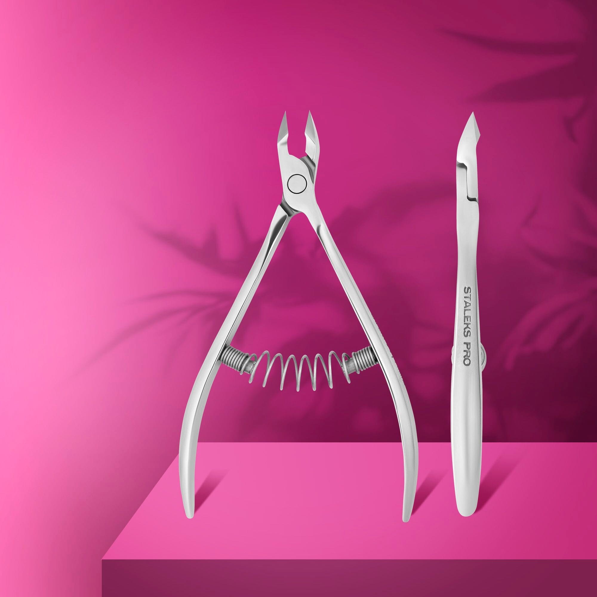 Staleks Professional Cuticle Nippers EXPERT 91 (7mm) - Precision Manicure Tool for Salon & Home Nail Care