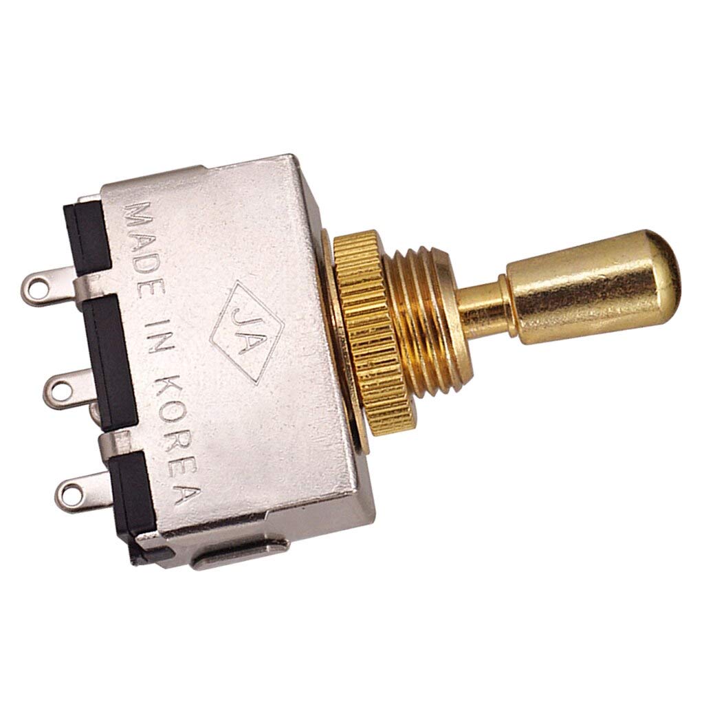 Premium 3-Way Electric Guitar Pickup Selector Switch with Copper Knob - Tone Control Toggle for LP Style Guitars (Silver) - Perfect for Guitar Upgrades & DIY Repairs