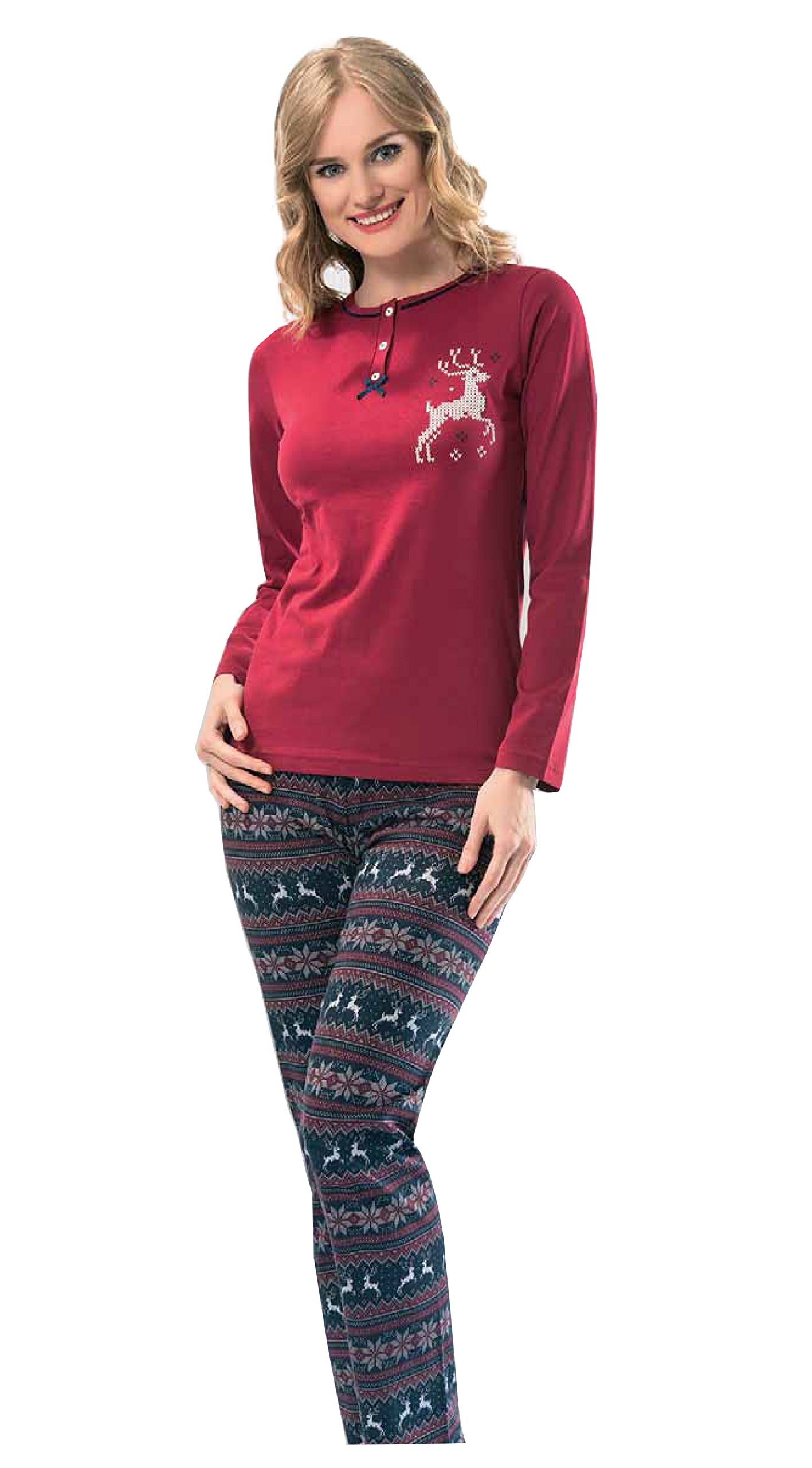 Women's 100% Cotton Christmas Nightgown & Pajama Set - Cozy Holiday Sleepwear for Adults | Perfect for Christmas Eve, Winter Nights & Family Gatherings
