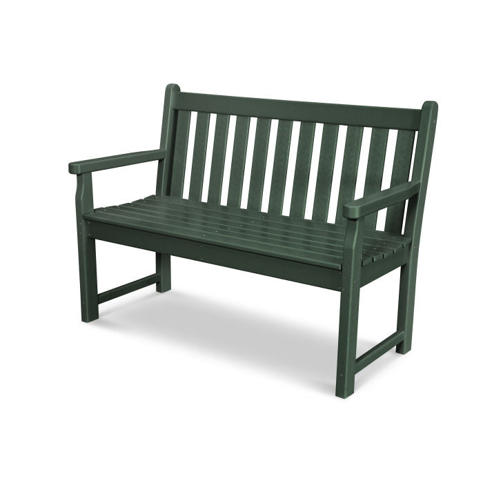 POLYWOOD Traditional 48-Inch Outdoor Garden Bench - Durable & Weather-Resistant for Patio, Deck, and Backyard Seating