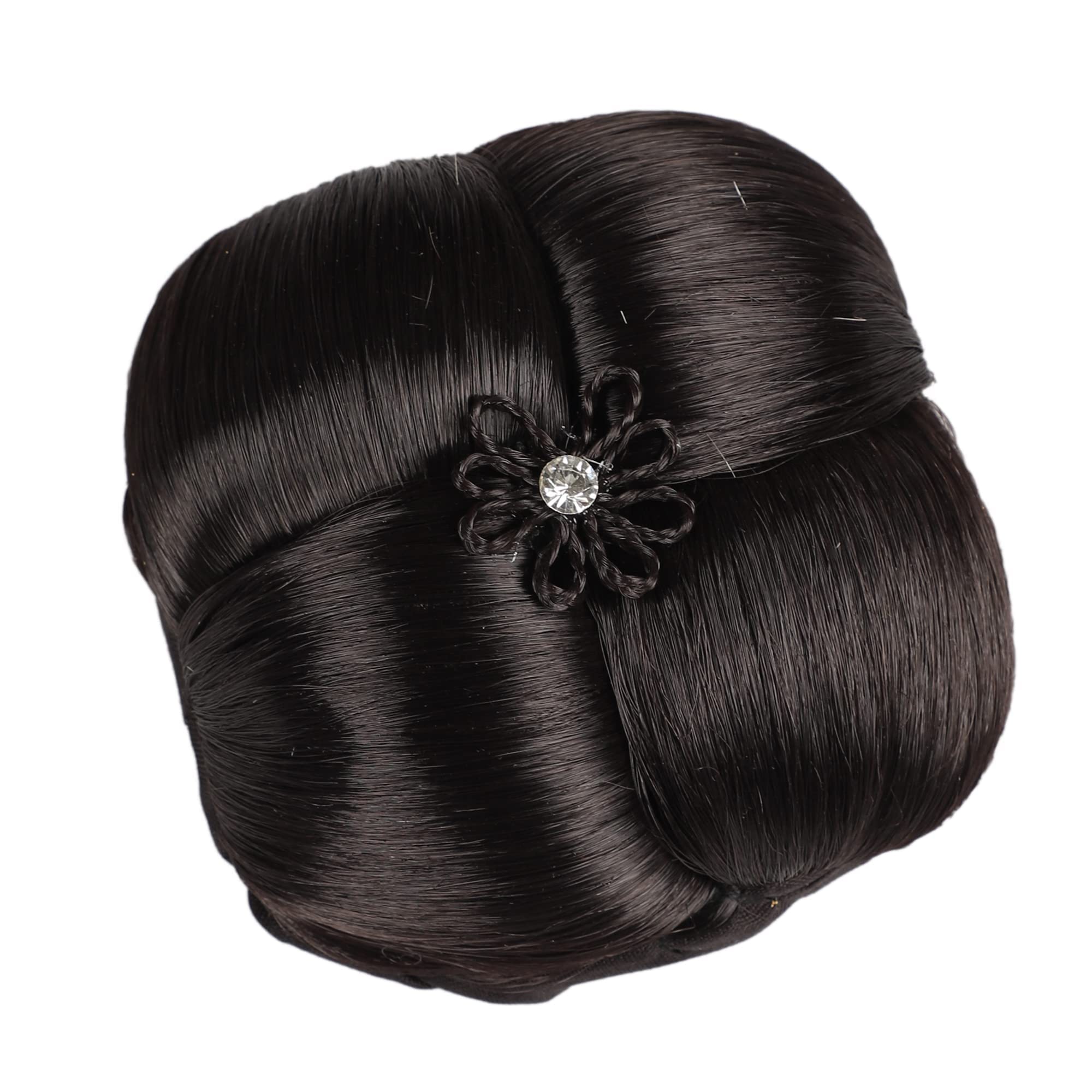 Neaama Hair And Beyond Stone Juda Hair Bun for Women & Girls - Brown Hair Styling Accessory (Pack of 1) - Perfect for Weddings, Parties & Everyday Elegant Hairstyles