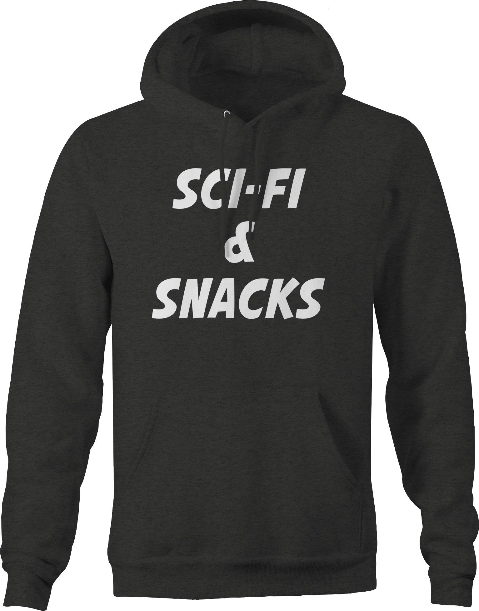 Men's Sci-Fi Alien Horror Movie Binge Hoodie - Dark Grey | Cozy Pullover for Movie Nights, Gaming & Casual Wear