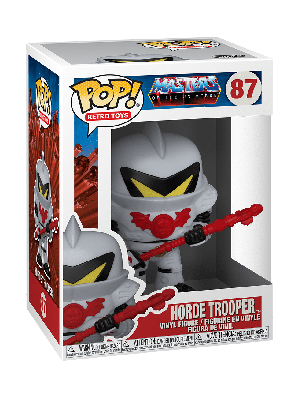 Masters of the Universe Horde Trooper Action Figure - Collectible He-Man Toy for Adults & Kids - Perfect for Display, Play, and Nostalgic Gift Giving