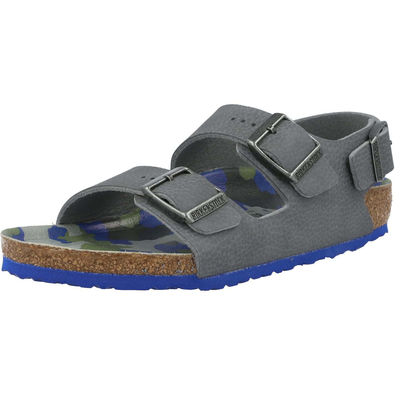 Birkenstock Milano Kids Sandals - Gray Birko-Flor - Size 7 US Infant - Comfortable & Durable Footwear for Playtime, School & Outdoor Activities
