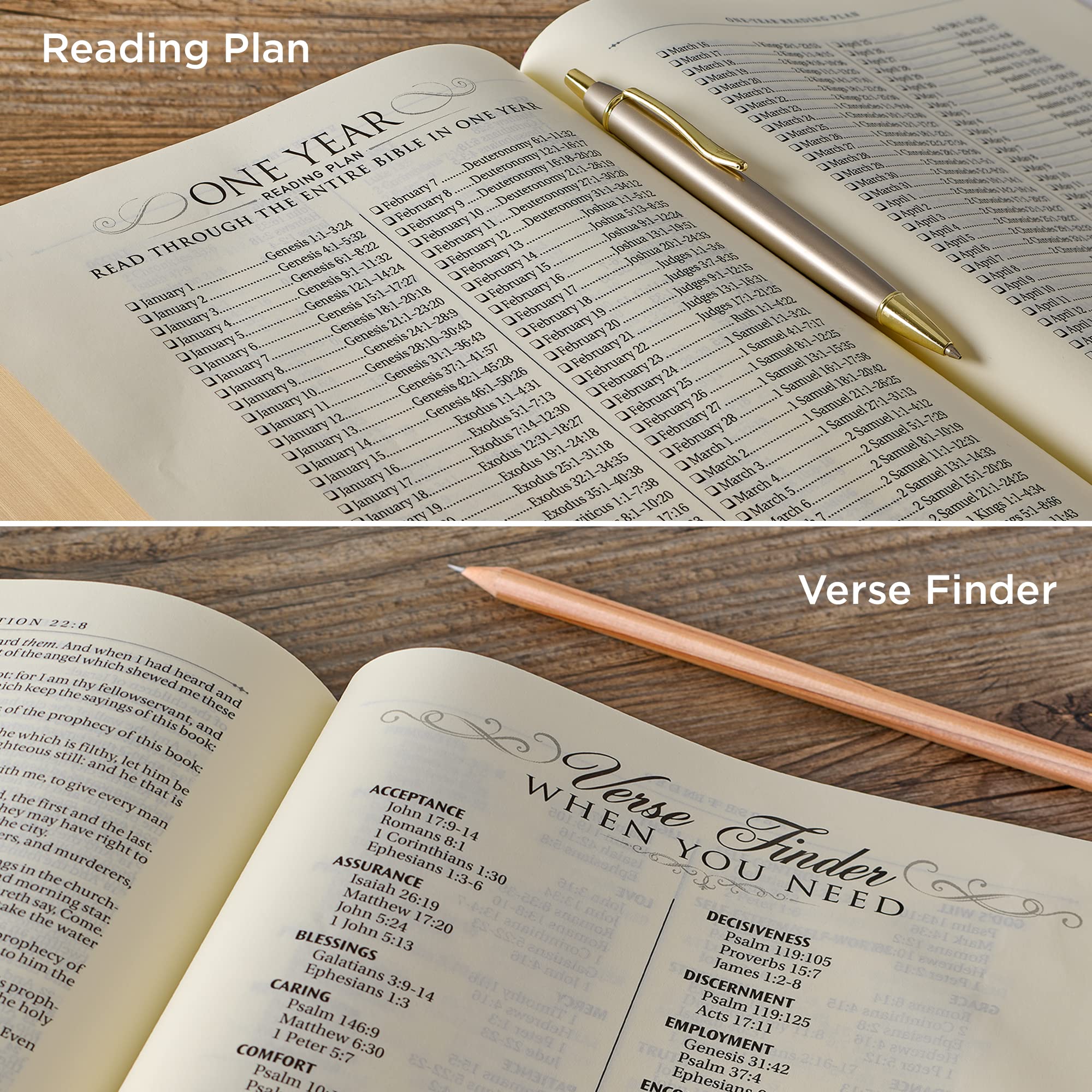 KJV Holy Bible - King James Version Note-Taking Bible with Faux Leather Hardcover in Brown & Pink | Perfect for Bible Study, Church Services & Personal Devotion