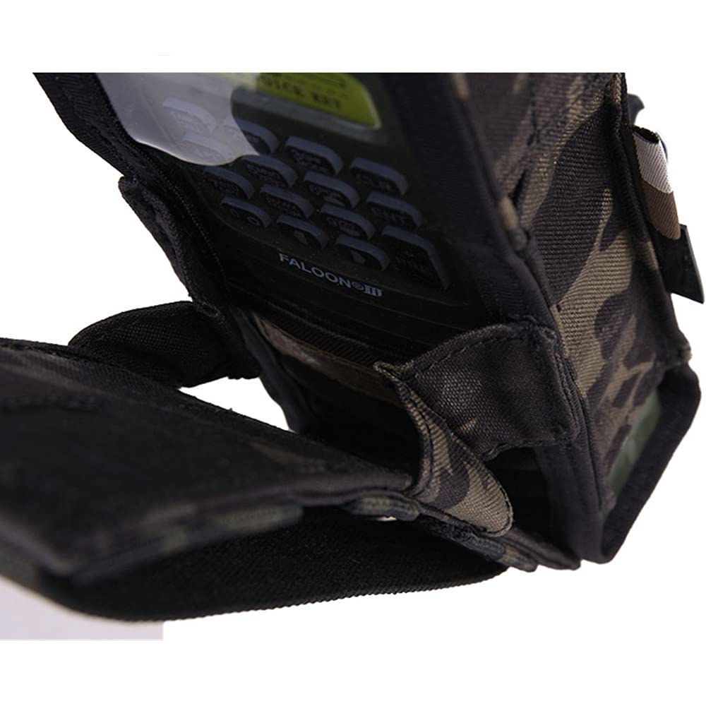 EmersonGear PRC 148/152 Tactical Radio Pouch - MOLLE Compatible Walkie Talkie Holder for Military & Outdoor Use - Perfect for Hiking, Camping & Airsoft Games