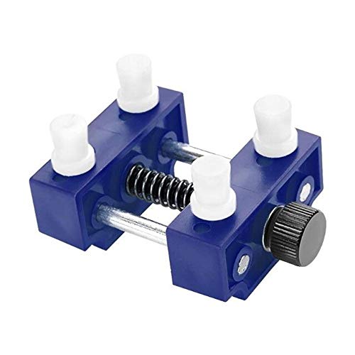 Professional Watch Repair Tool Kit - Adjustable Case Opener, Back Cover Press, Remover & Holder (50x50mm, 6mm, Blue) for Watchmakers & DIY Enthusiasts - Perfect for Watch Battery Replacement & Maintenance