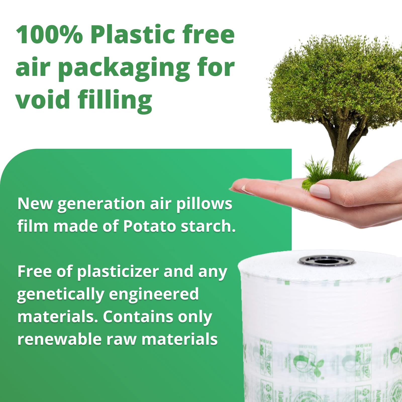 Eco-Friendly PlantWave-7.1 Biodegradable Air Pillows for Packaging - 8
