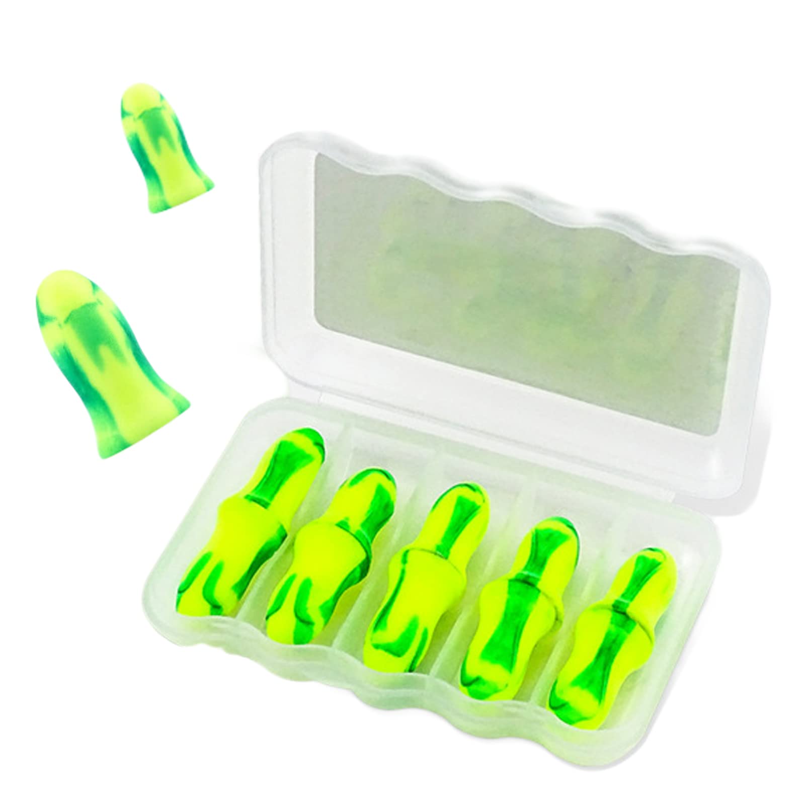 ATYSKEN Noise Cancelling Ear Plugs for Sleeping - 38dB NRR Soft Foam Earplugs, Reusable & Washable - Block Snoring, Concerts & Travel Noise - Ideal for Light Sleepers, Office Work & Meditation