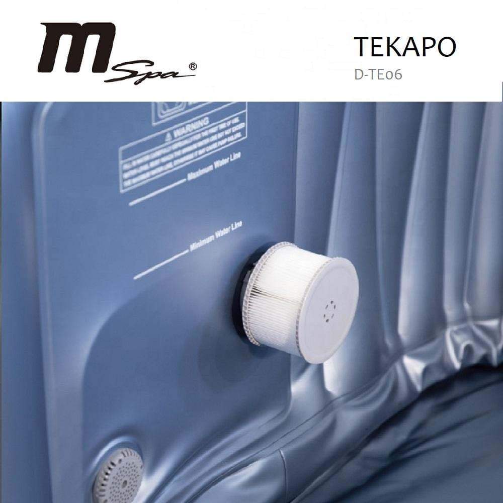 MSpa Tekapo 6-Person Inflatable Bubble Hot Tub with 130 Air Jets - Portable Outdoor Spa for Relaxation, Backyard, Patio, and Garden Use