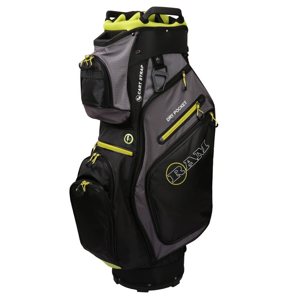 Ram Golf FX Deluxe 14-Way Full Length Dividers Golf Cart Bag - Perfect for Tournaments and Weekend Rounds