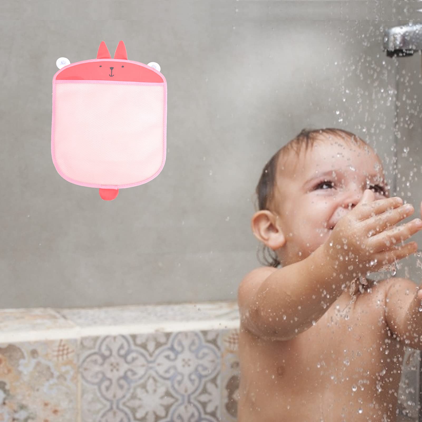 **Baby Bath Toy Storage Net - Hanging Mesh Organizer for Bathtub Toys, Shower Caddy & Bathroom Accessories - Perfect for Kids, Toddlers & Baby Bath Time Fun**    *(Ideal for keeping bath toys dry, organized, and off the floor – great for bathrooms, showers, and nurseries!)*