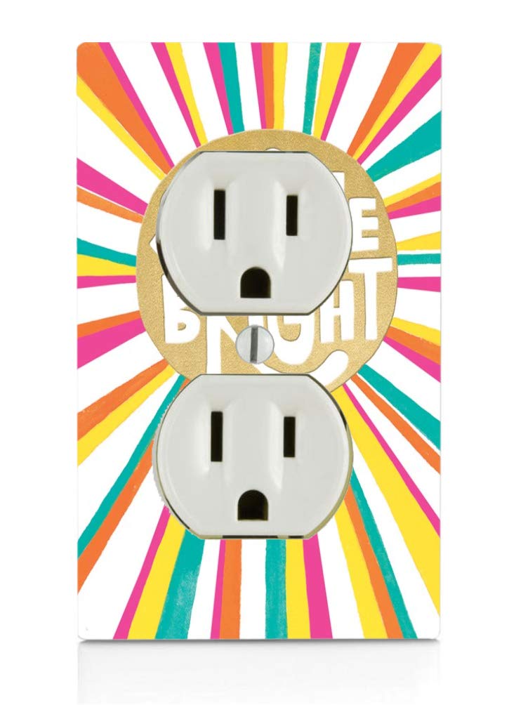 Shine Bright Sun Jumbo Electrical Outlet Cover Plate - 1 Gang, 3.31 x 5.06 Inches - Decorative Switch Plate for Bedroom, Living Room & Kitchen Wall Decor